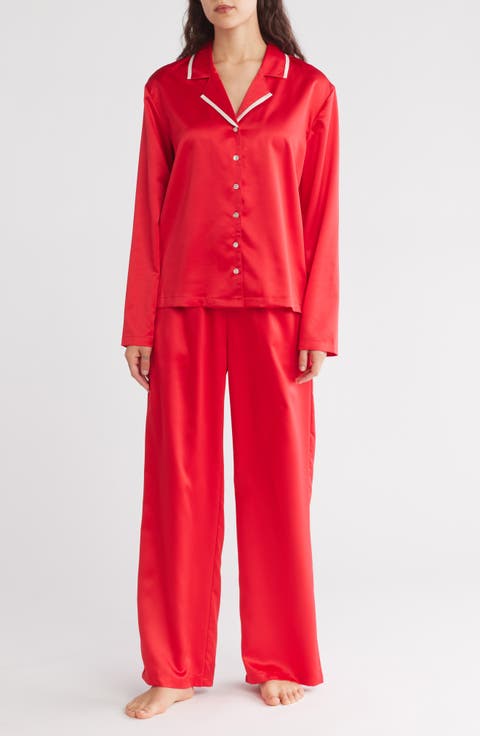 Classic Satin Pajama 2-Piece Set