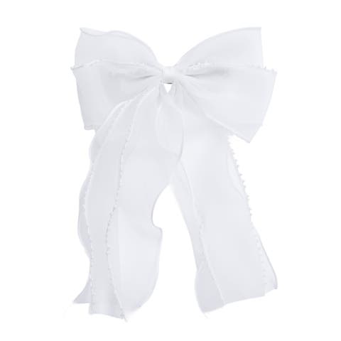 Sheer Organza Beaded-edge Hair Clip