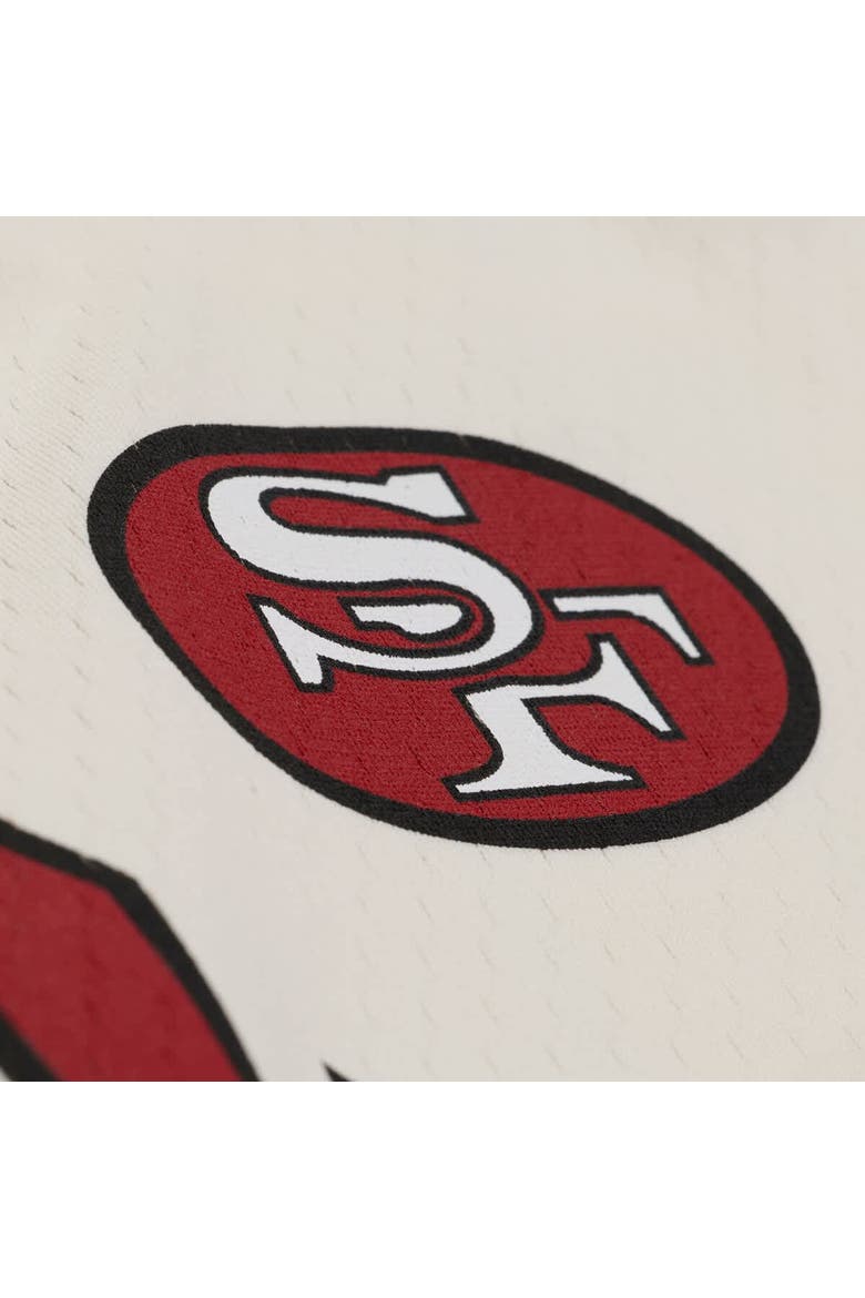 Women's Mitchell & Ness Jerry Rice Cream San Francisco 49ers Retired Player Cropped Fashion Jersey, Alternate, color, Cream