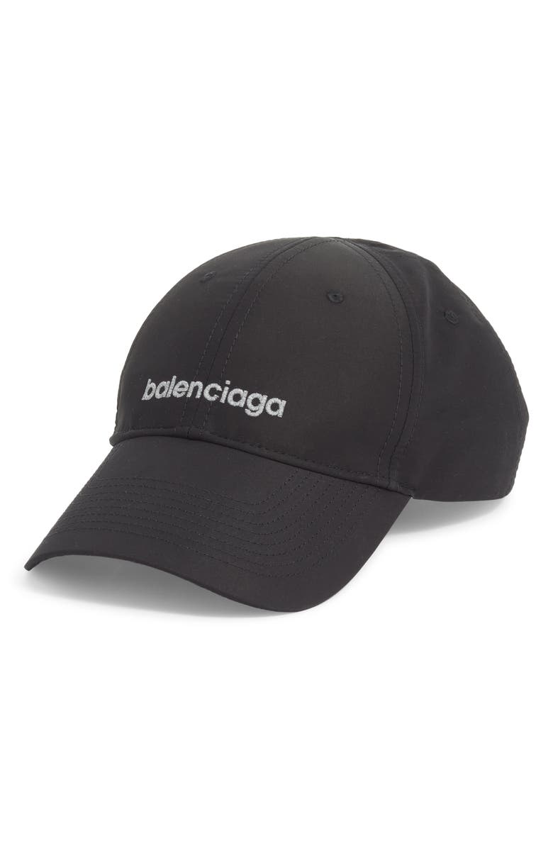 Balenciaga Athletic Baseball Cap, Main, color, 1000 Black