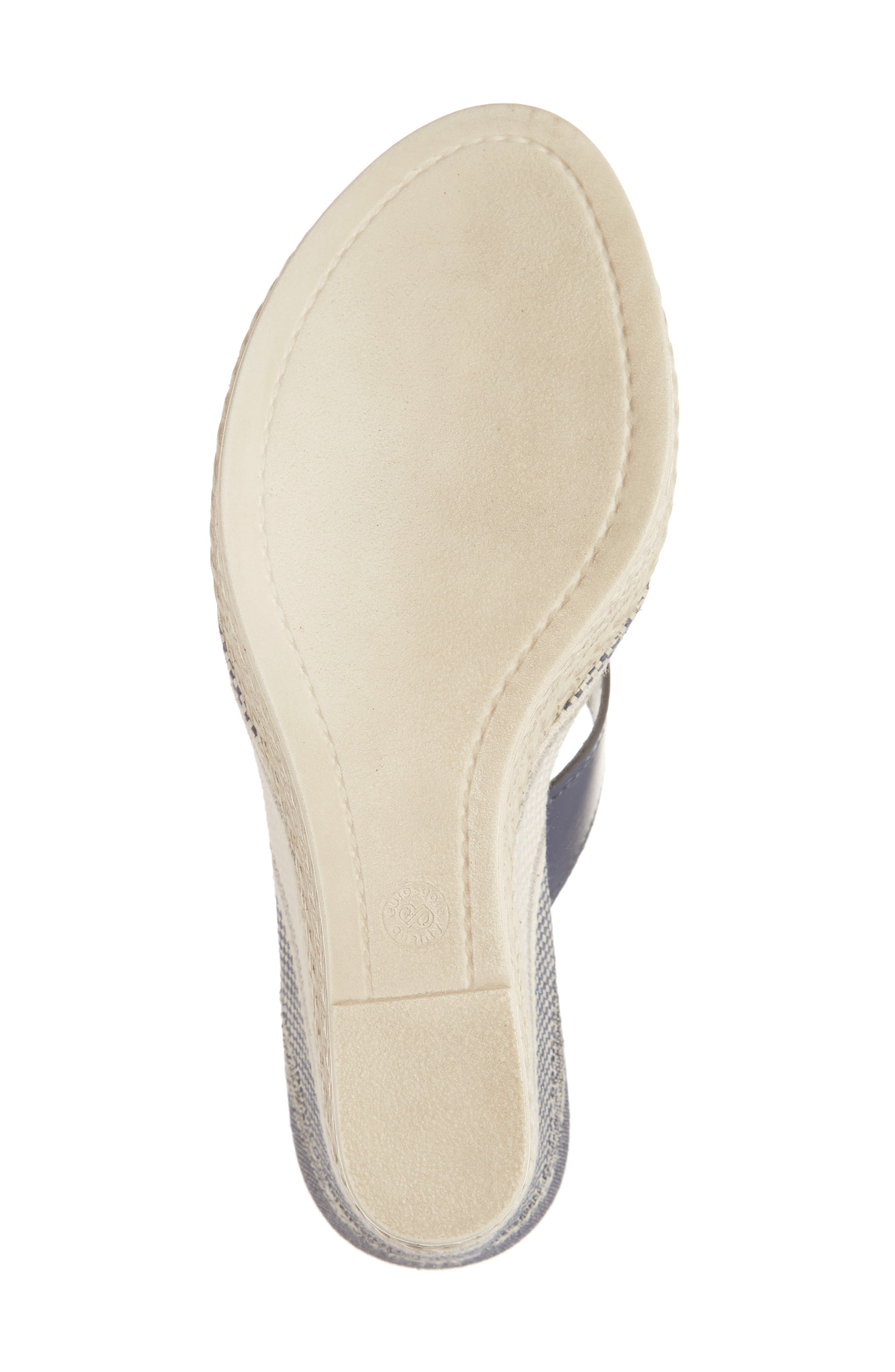Rox Wedge Slide Sandal, Alternate, color, NAVY ITALIAN LEATHER
