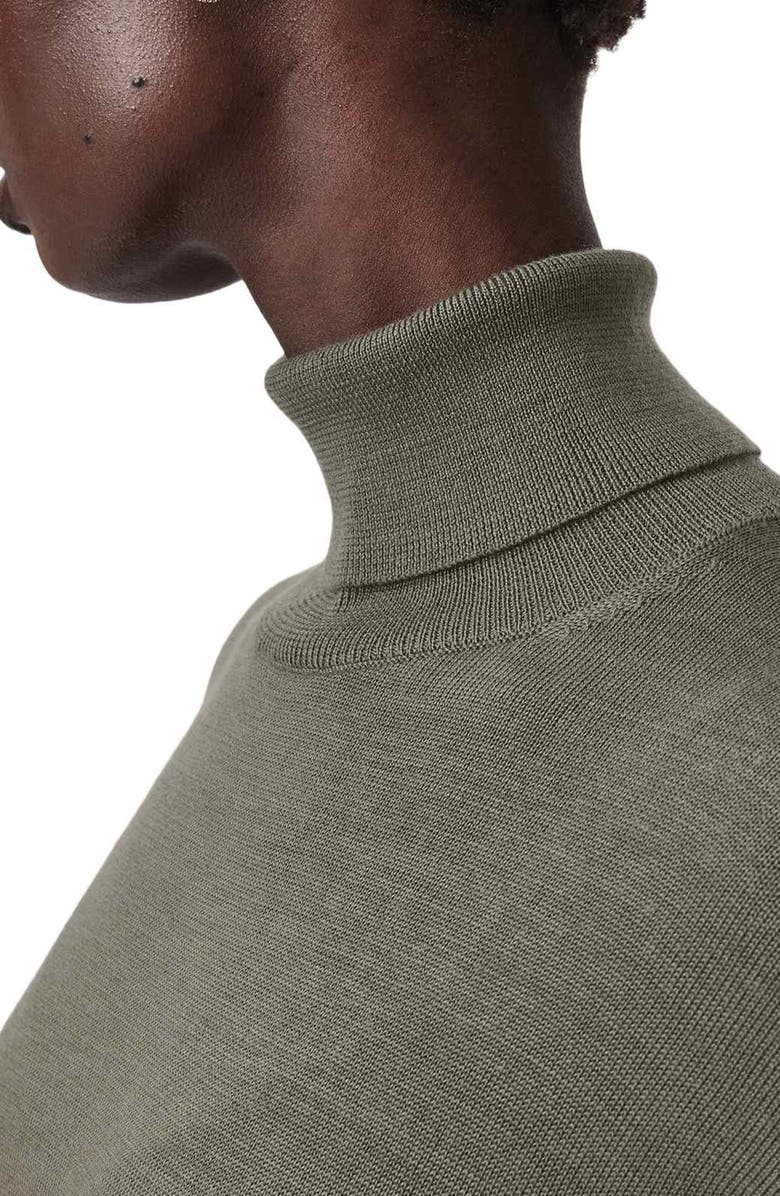 AllSaints Juno Long Sleeve 2-in-1 Sweater & Slipdress, Alternate, color, Light Khaki