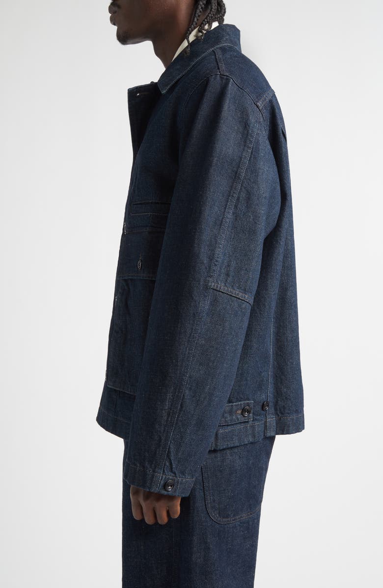 Lemaire Boxy Denim Jacket, Alternate, color, Denim Indigo
