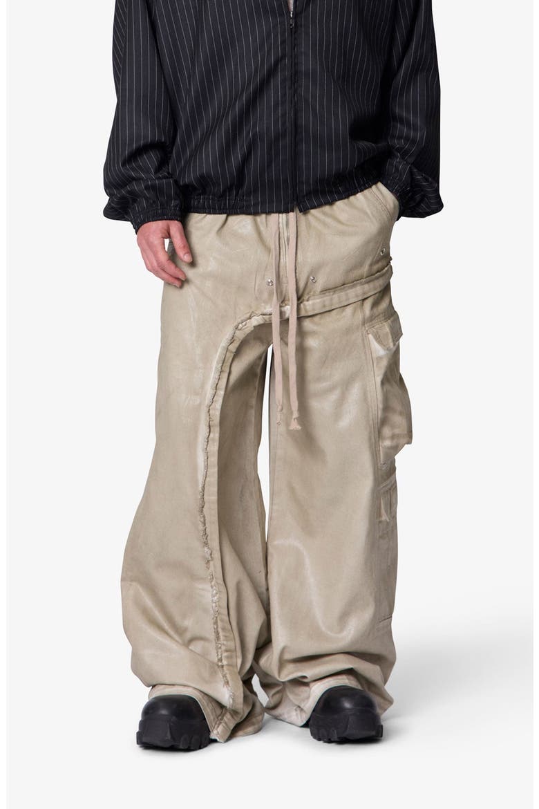 Rave Seam Cargo Wide Leg Pants, Alternate, color, TAN