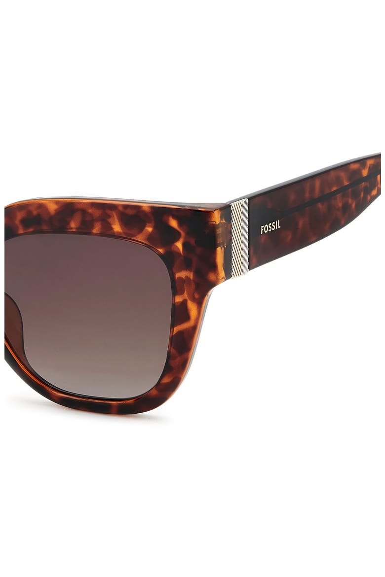 51mm Gradient Cat Eye Sunglasses, Alternate, color, HAVANA/ BROWN SF
