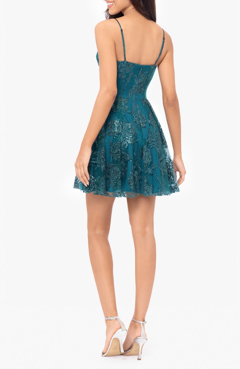 Blondie Nites Sequin Keyhole Minidress, Alternate, color, 