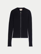 Gobi Cashmere Cashmere Two-Way Zip Cardigan