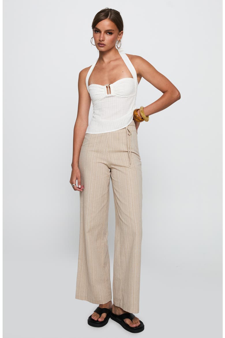 Isabetta Cotton Halter Top, Alternate, color, WHITE
