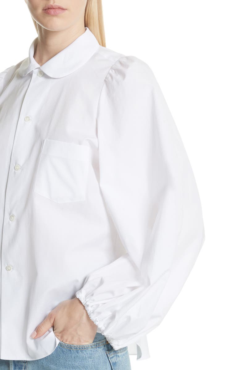 Comme des Garçons Balloon Sleeve Blouse, Alternate, color, 