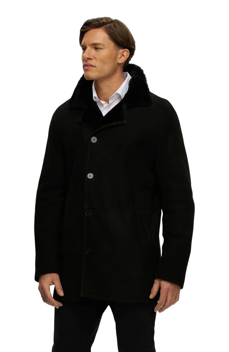 GORSKI Genuine Shearling Jacket, Alternate, color, Black