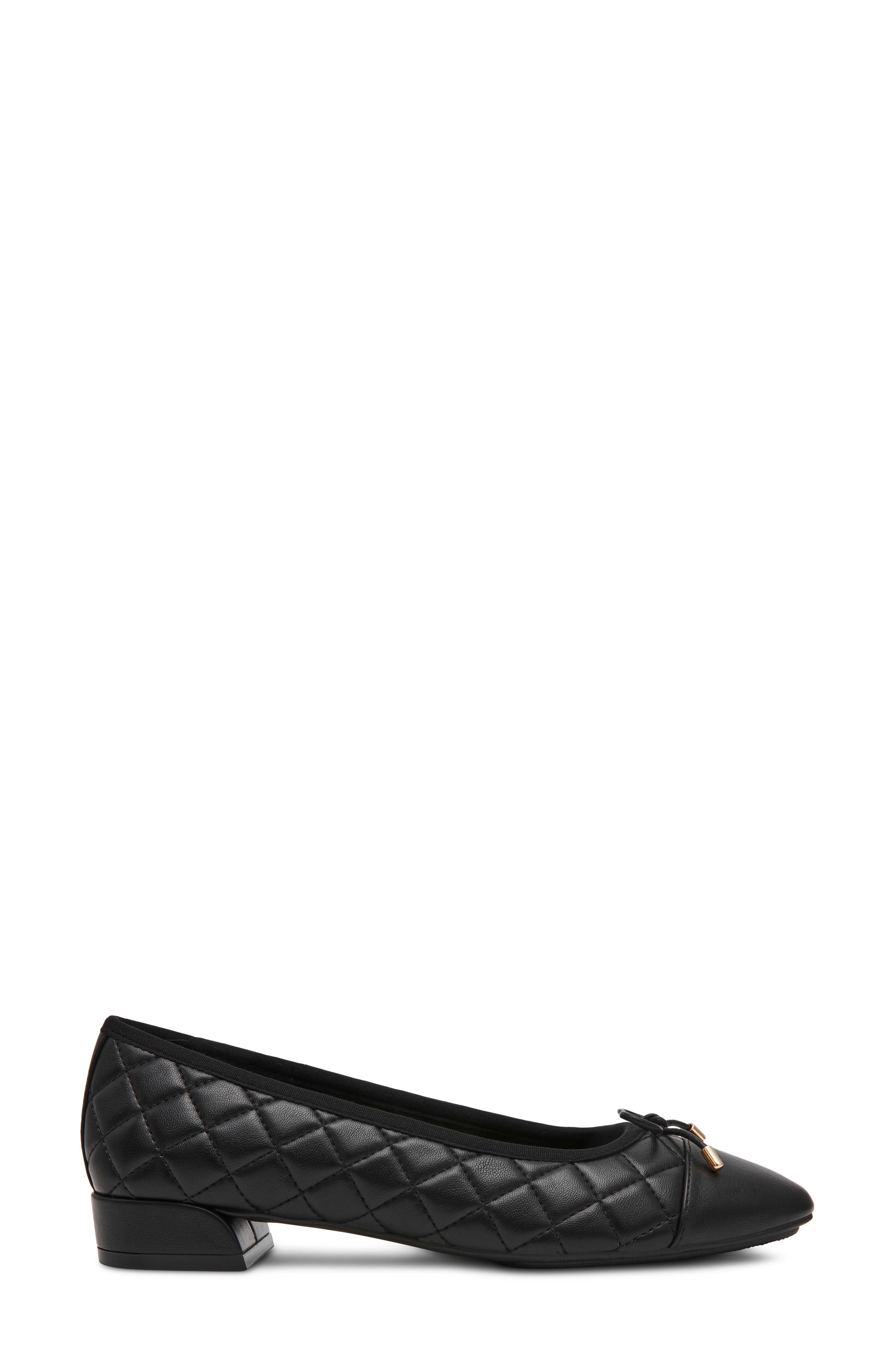 Divine Cap Toe Pump, Alternate, color, BLACK QUILTED