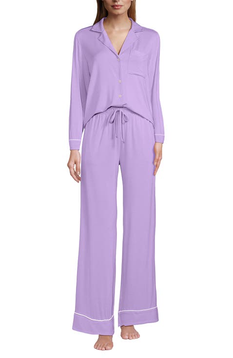 Cooling 2 Piece Pajama Set - Long Sleeve Top and Pants