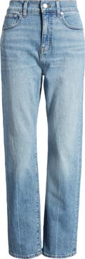 Madewell The '90s Creased High Waist Straight Leg Jeans