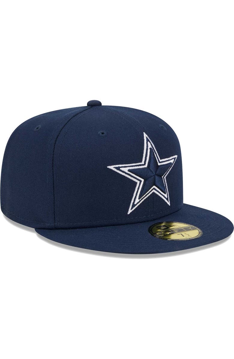 New Era Men's New Era Navy Dallas Cowboys Main 59FIFTY Fitted Hat, Alternate, color, Navy