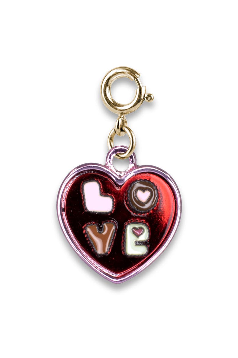 Box of Chocolates CHARM IT® Heart Charm, Main, color, CHOCOLATE/ GOLD