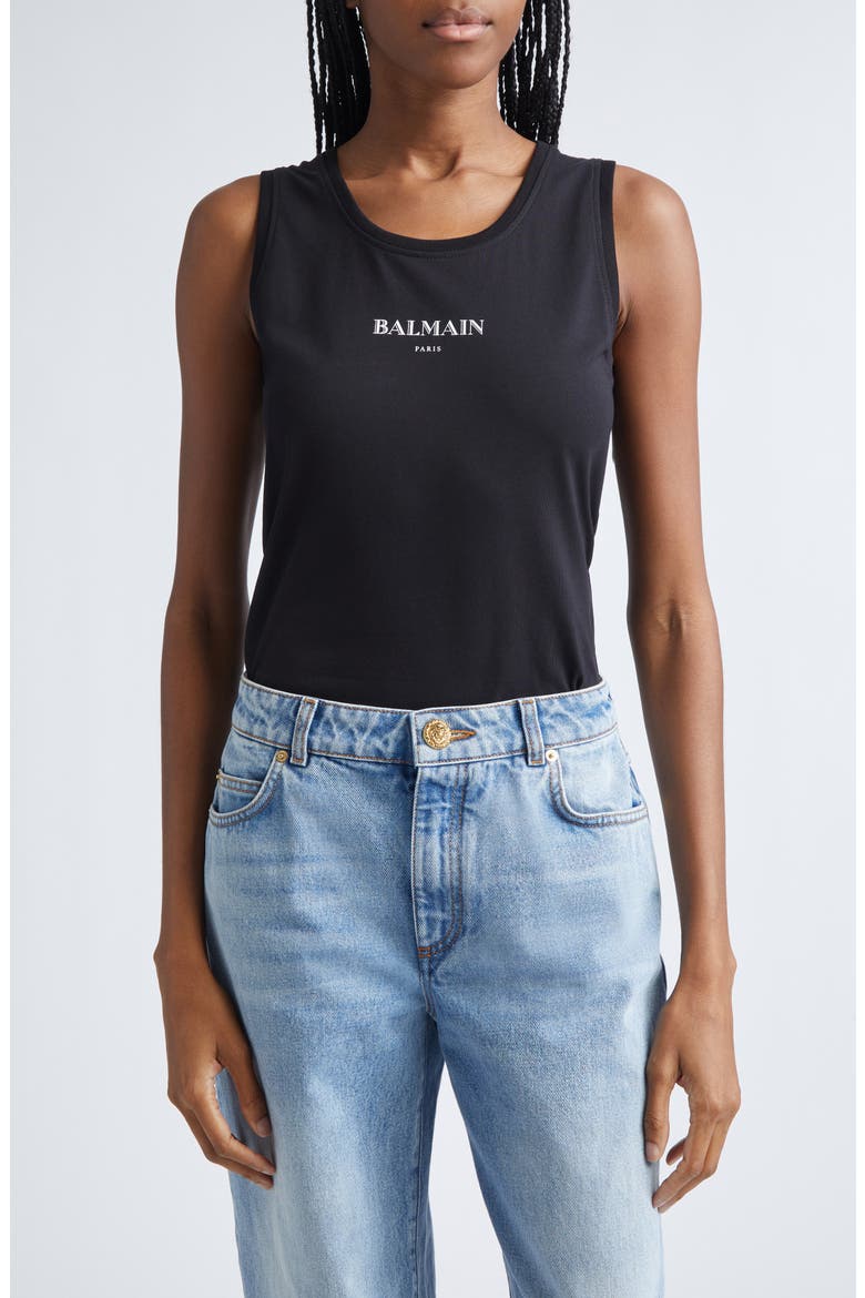 Logo Graphic Tank, Main, color, BLACK/ WHITE