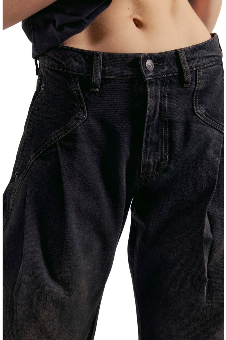 Golden Hour Low Rise Wide Leg Jeans, Alternate, color, ESPRESSO