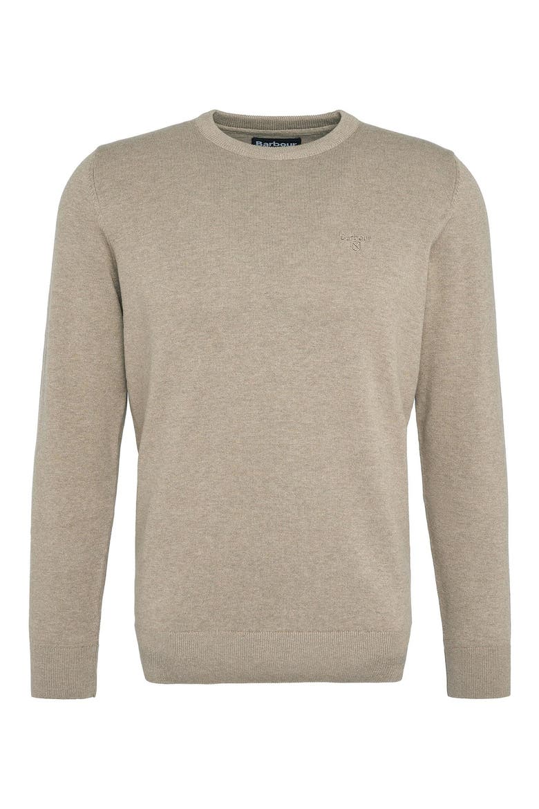 Cotton Crewneck Sweater, Alternate, color, VINTAGE KHAKI