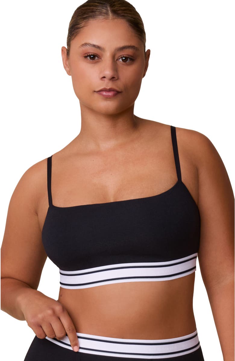 Harper Wilde Cloud Cotton Retro Bandeau Bralette, Alternate, color, 