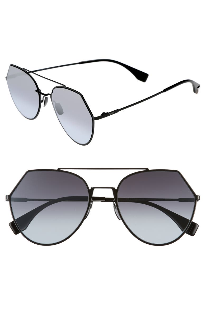 Fendi Eyeline 55mm Sunglasses, Main, color,