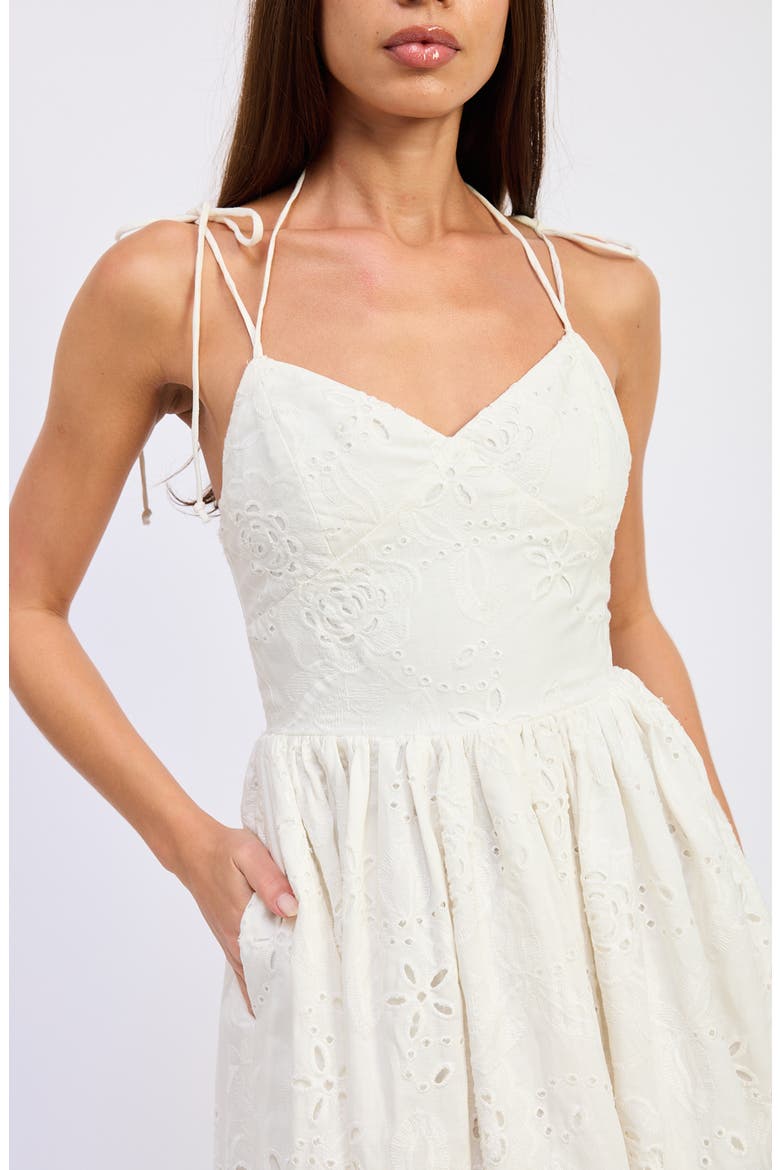 Aanlise Maxi Midi Dress, Alternate, color, WHITE