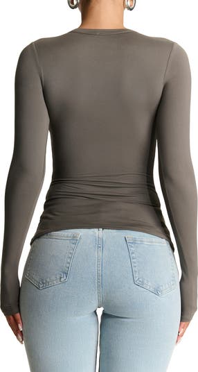 Bare Crewneck Long Sleeve Top