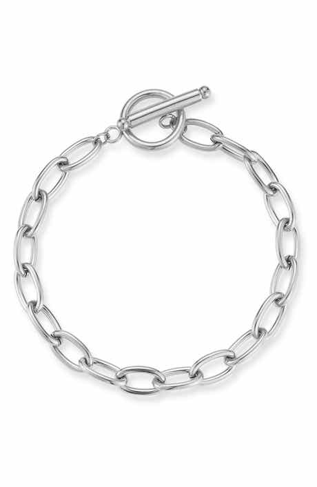 GLAZE JEWELRY Oval Link Chain Toggle Bracelet