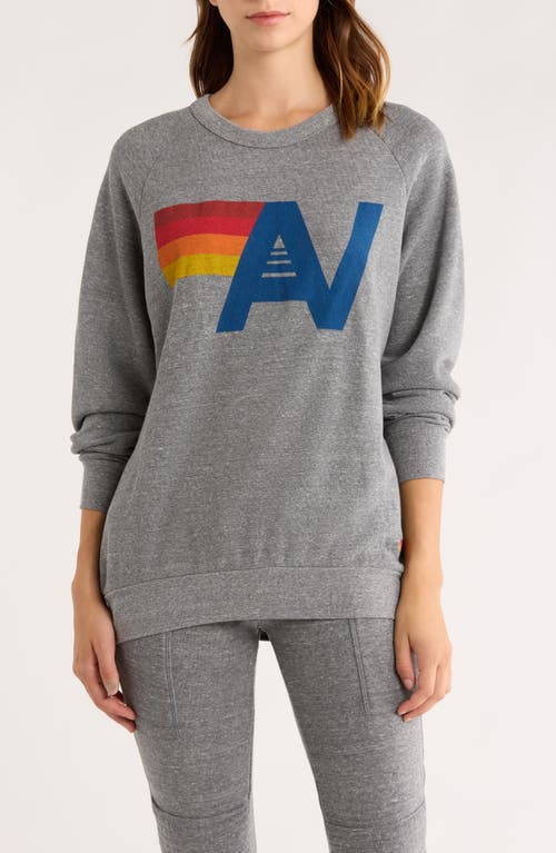 Aviator Nation Logo Sweatshirt in Heather Grey 