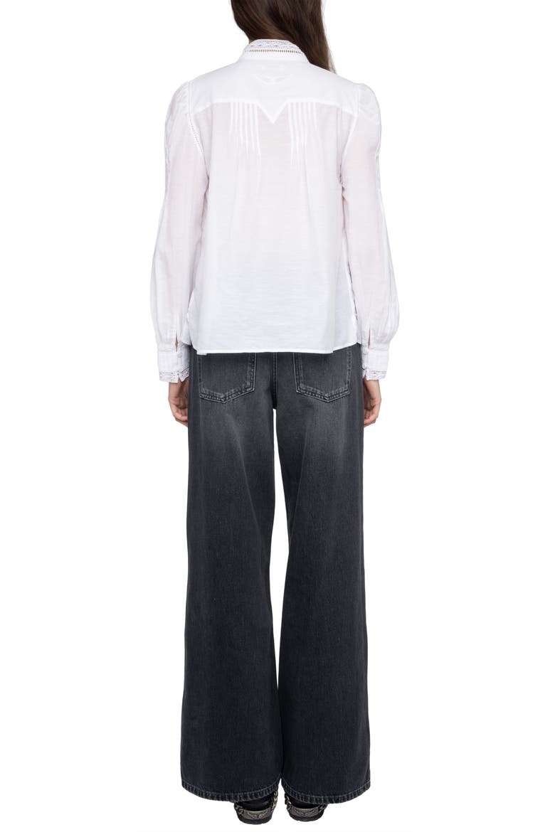 Timz Tomboy Button-Up Shirt, Alternate, color, JUDO