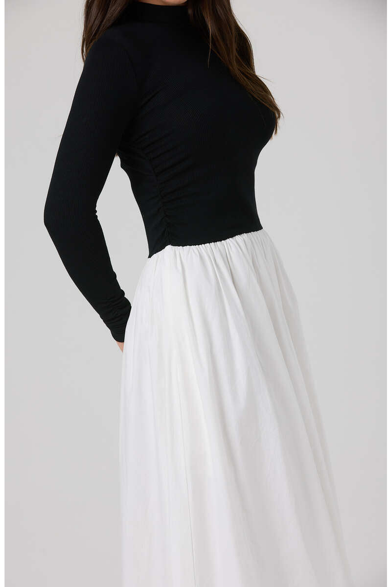 Avery Dress, Alternate, color, Black/White