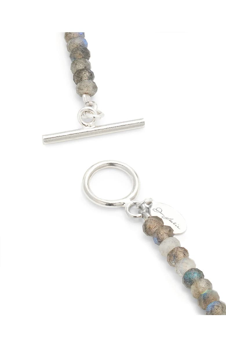 Jan Leslie Gemstone Beaded Necklace With Sterling Silver Lobster Closure, Alternate, color, Labradorite