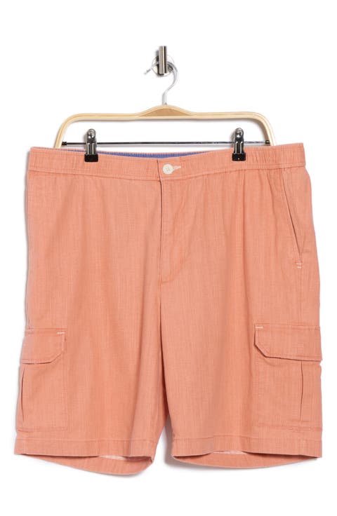 Linen in the Dream Stretch Cotton & Linen Flat Front Shorts