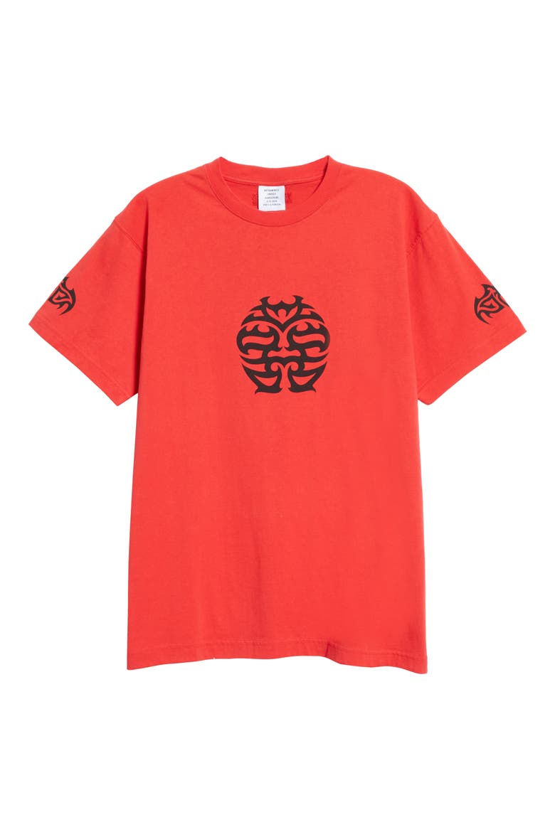 Good Fortune Cotton Tee, Alternate, color, RED
