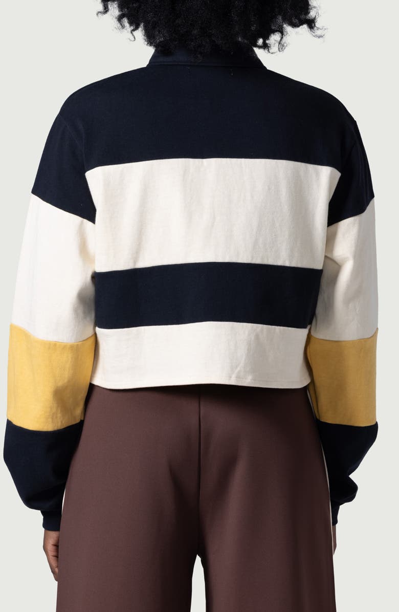 HONOR THE GIFT Stripe Crop Rugby Shirt, Alternate, color, 