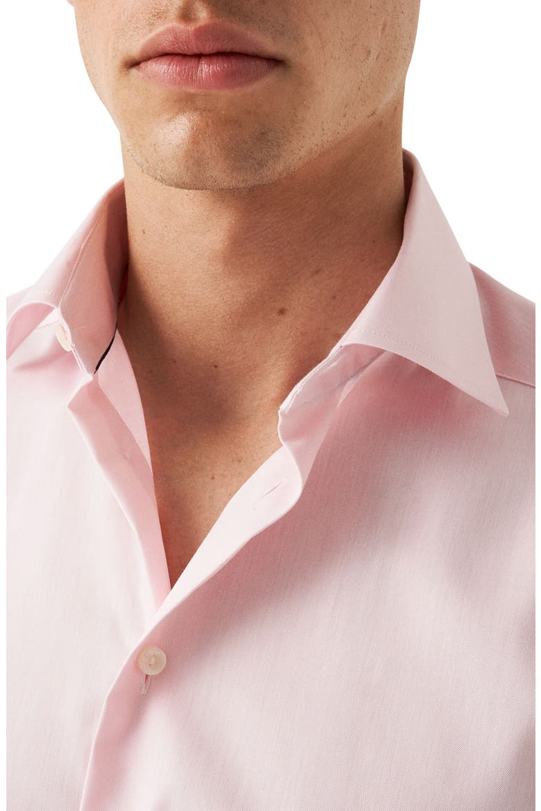Contemporary Fit Twill Dress Shirt, Alternate, color, PINK