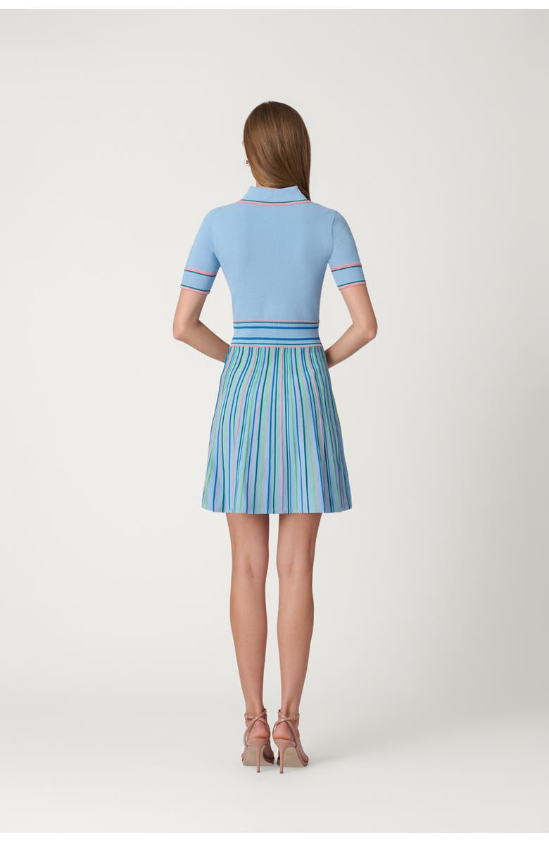 Shoshanna Maidstone Stripe Knit Libby Dress, Alternate, color, Sky Blue