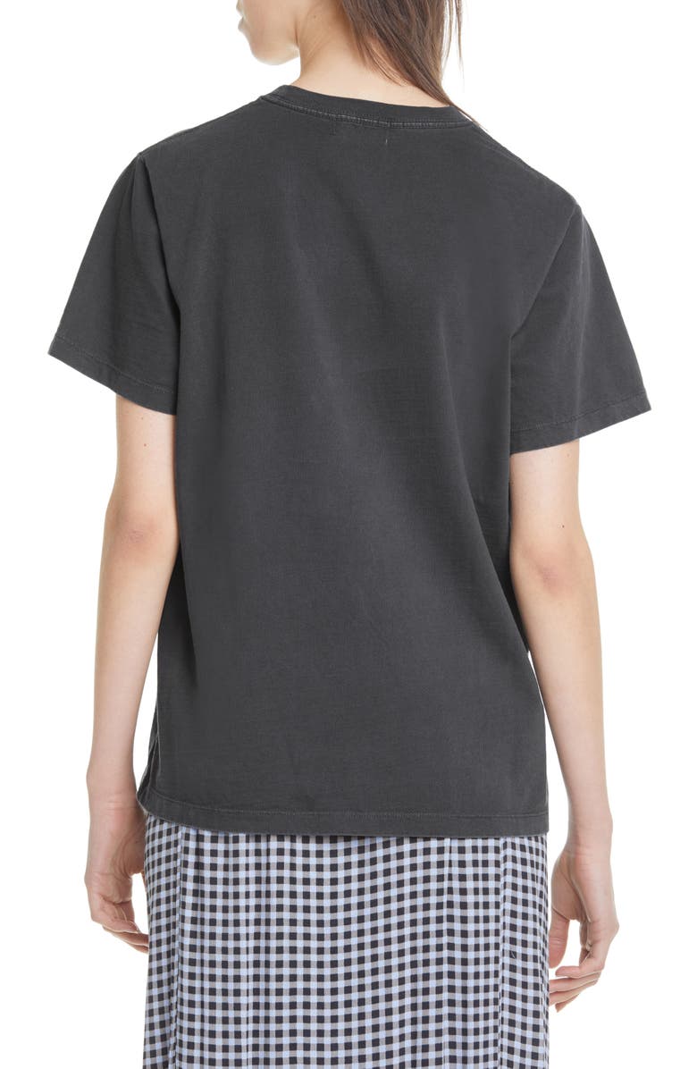 Ganni UFO Logo Graphic Tee, Alternate, color, 