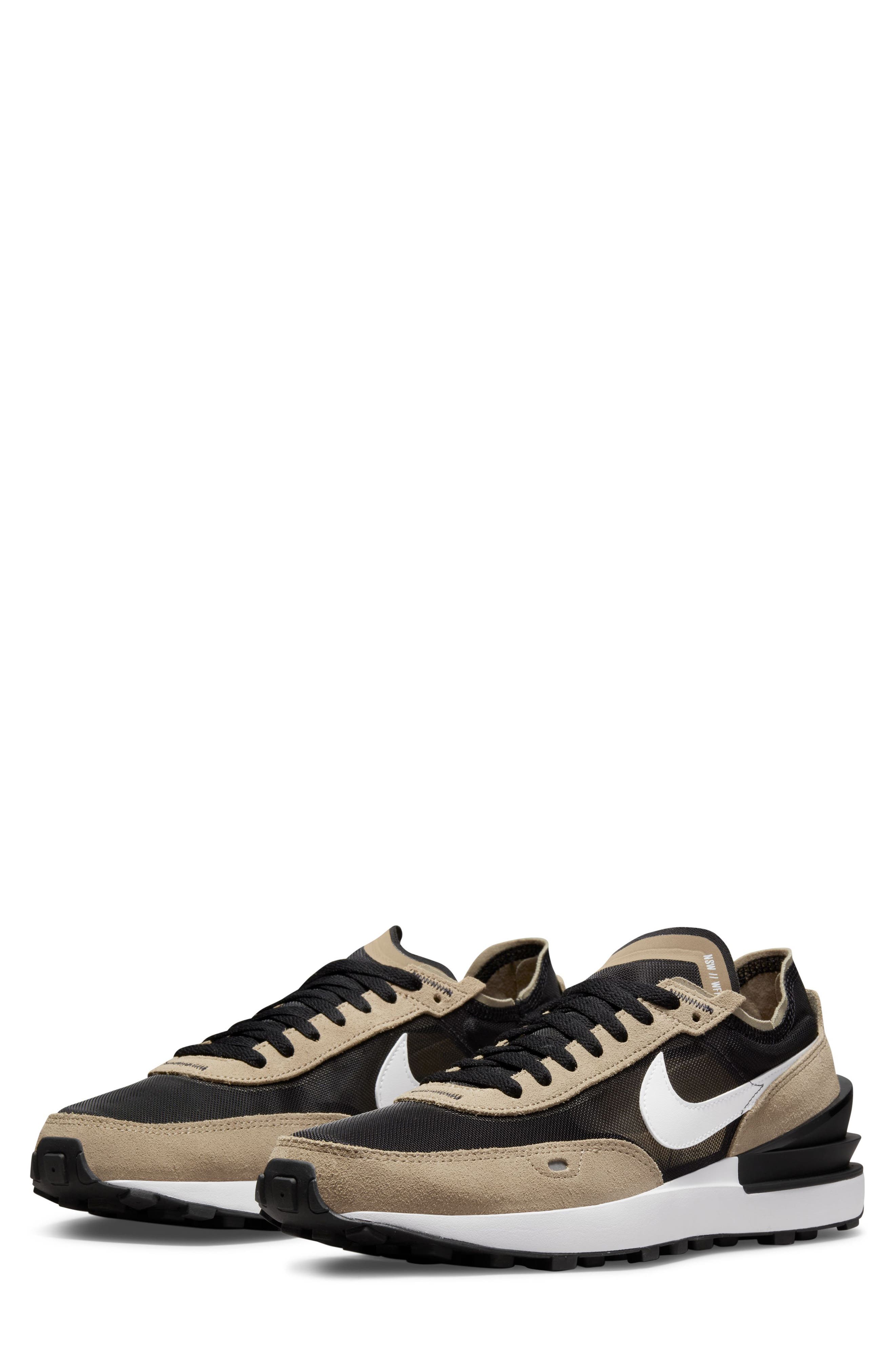 Waffle One Sneaker, Main, color, BLACK/ WHITE/ KHAKI