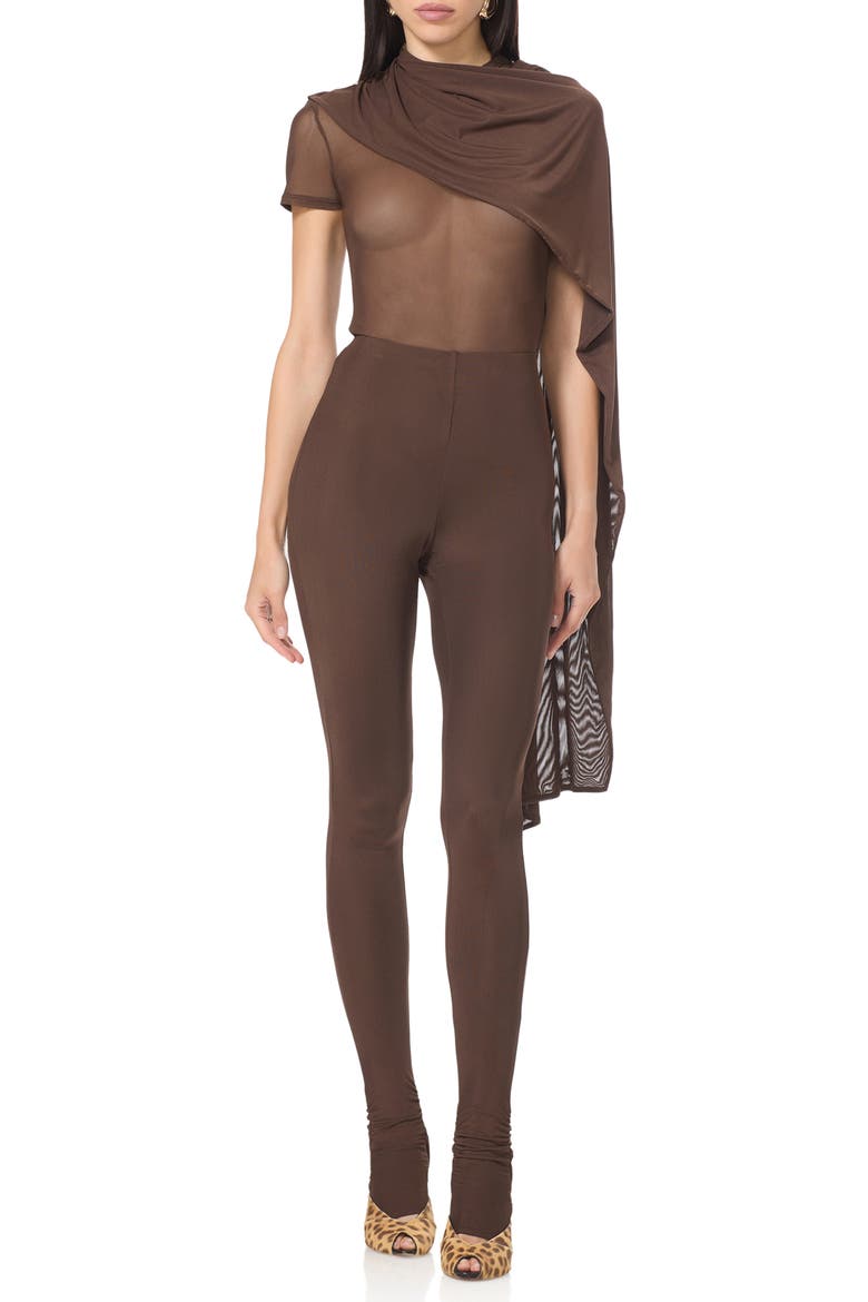 Antigo High Waist Leggings, Alternate, color, ESPRESSO