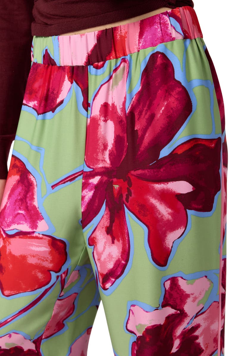 DVF Verick Print Wide Leg Pants, Alternate, color, Hibiscus Smoke Degrade