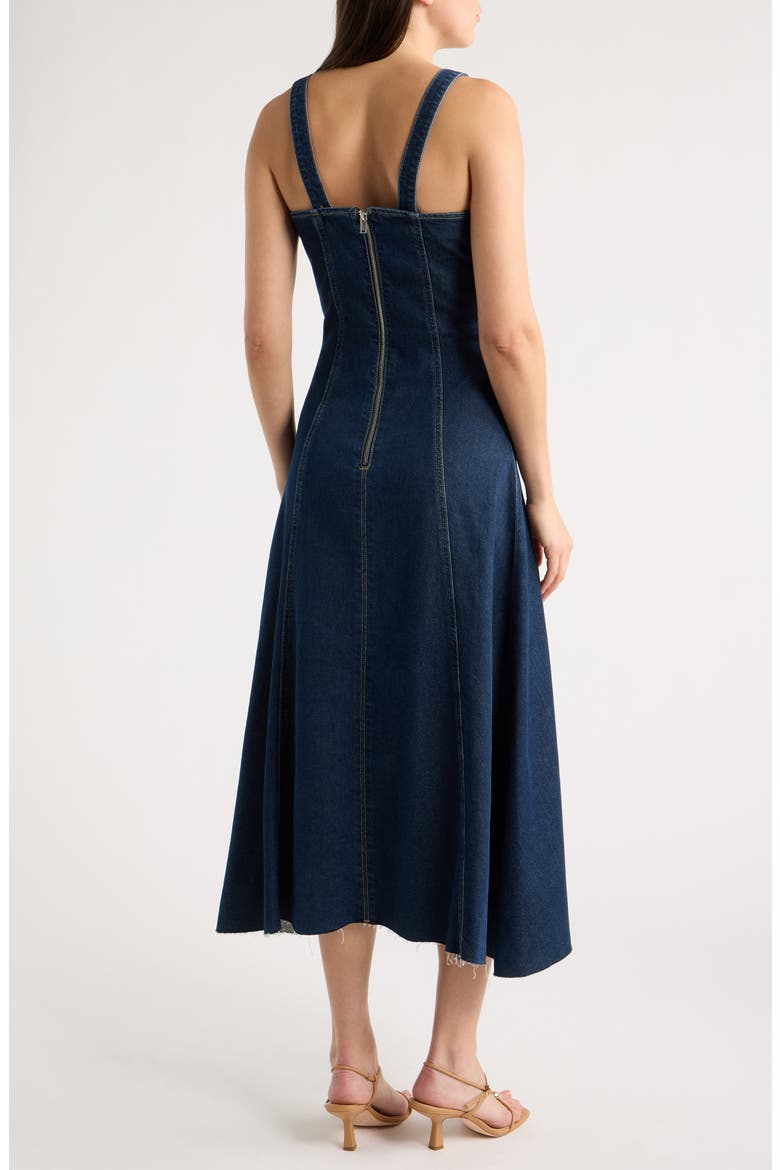 PSA Paneled Cotton Blend Denim Midi Dress, Alternate, color, DATE NIGHT