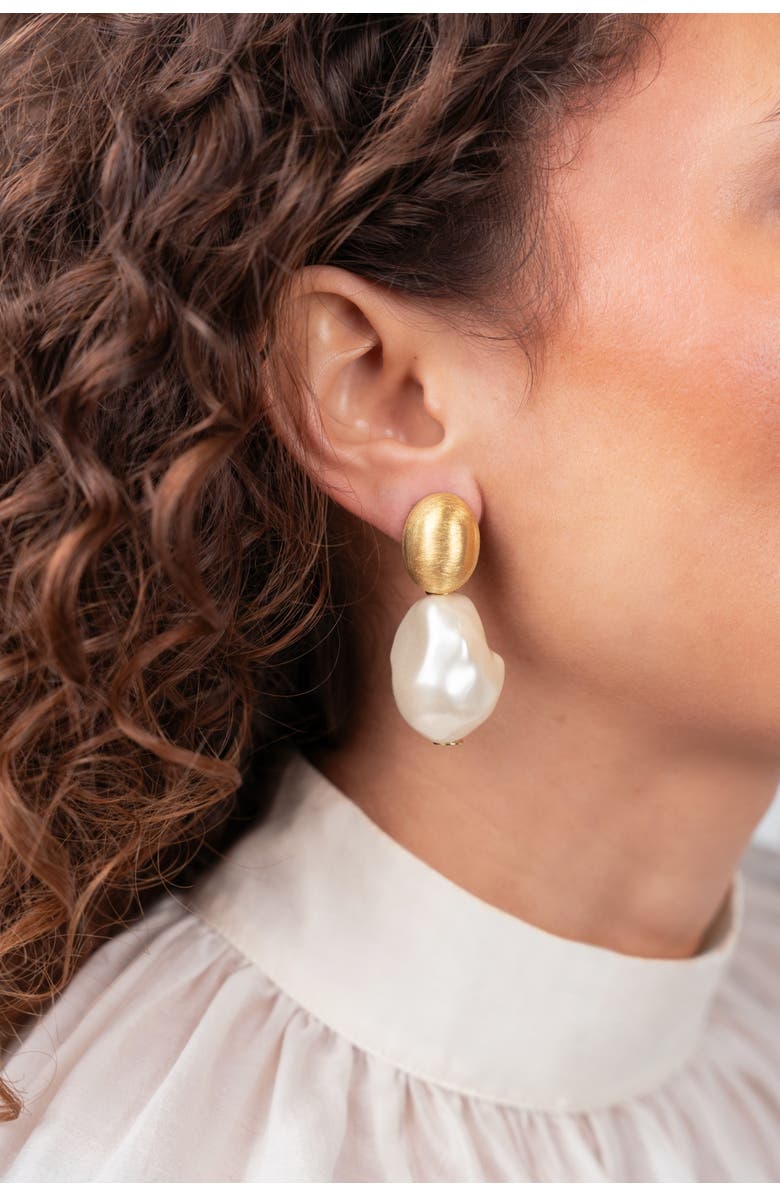 LOTT.gioielli CE RE Irregular Stone L - Pearl White #107-B, Alternate, color, Pearl White