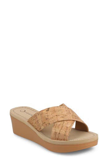 JOURNEE COLLECTION JOURNEE COLLECTION BIARA PLATFORM WEDGE SANDAL 
