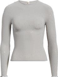 Free People Night Sky Studded Rib Top