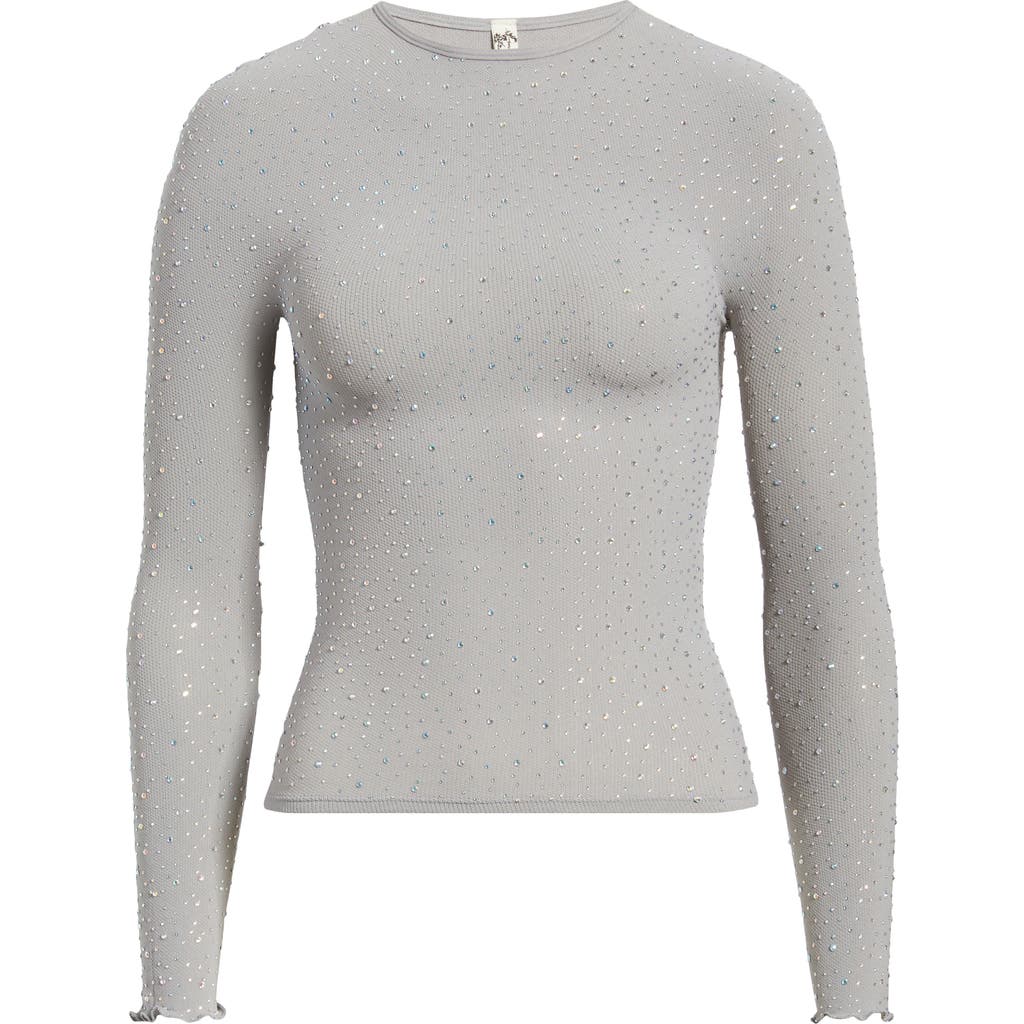 Free People Night Sky Studded Rib Top In Multi