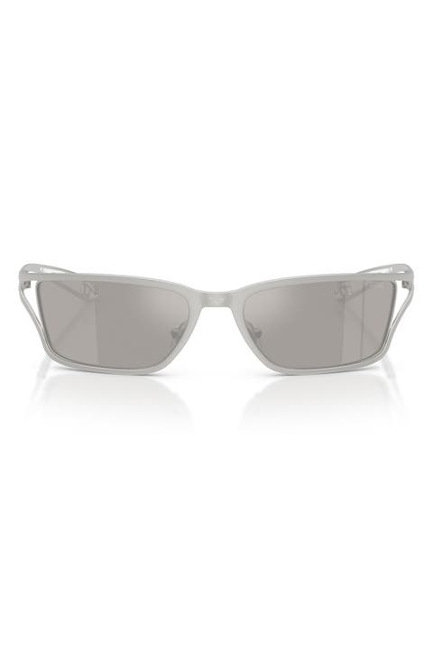 DL1015 58mm Rectangular Sunglasses