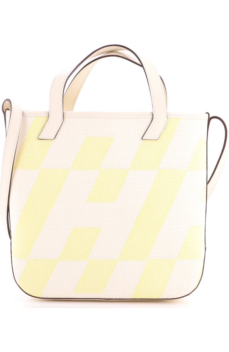 Pre-Owned Hermes Cabas H en Biais Tote Canvas with Leather 27, Alternate, color, Lime