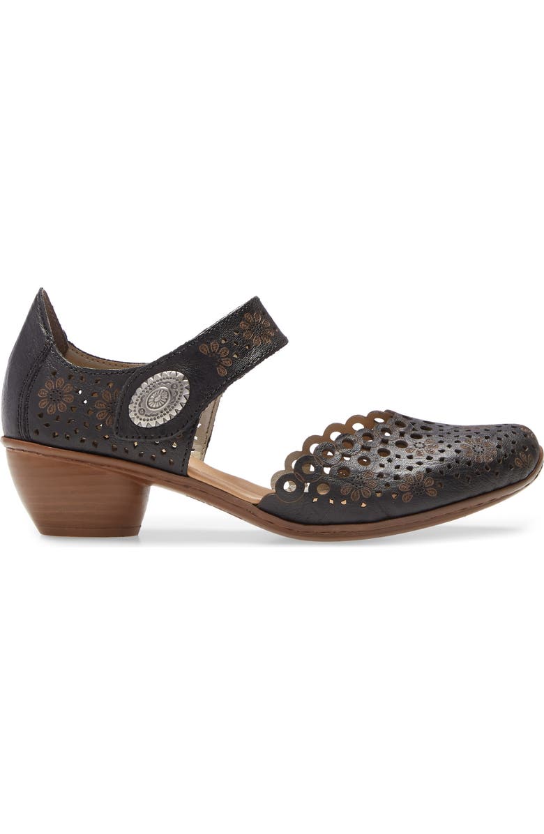 Rieker Mirjam d'Orsay Pump, Alternate, color, Black Leather