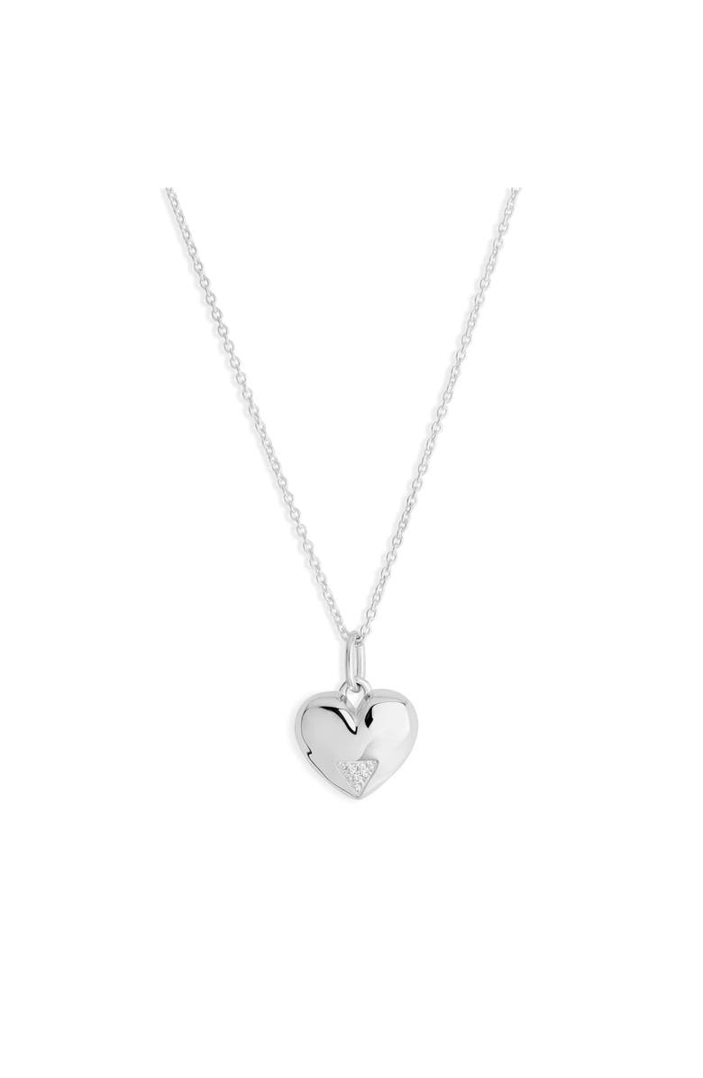 Toolally Art Deco Hearts Pendant, Main, color, Sterling Silver