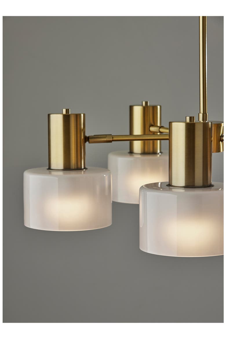 Rhodes Chandelier, Alternate, color, ANTIQUE BRASS